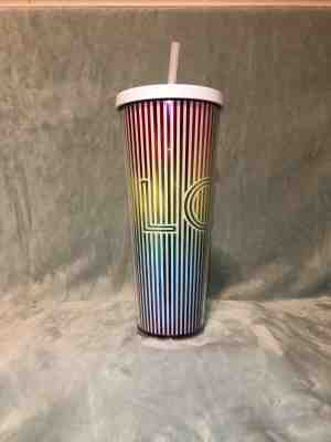 New 2019 Starbucks LOVE Rainbow Double Wall Venti Iced/Cold 24 Oz Cup Tumbler  - Sold on eBay May, 12th 2019 for $24.95