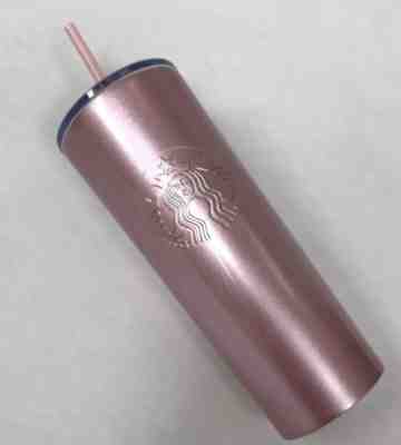 New 2019 Sparkly Pink Valentine Starbucks Venti 24oz Cold Cup Travel Tumbler HTF - Sold on eBay May, 12th 2019 for $45.00