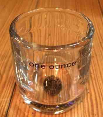 Starbucks Coffee Espresso Shot Glass 1 Oz. Black Siren Mermaid Logo Heavy Clear - Sold on eBay May, 12th 2019 for $11.99