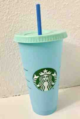 Starbucks Color Changing Reusable Cup Blue/pastel Blue Lid  24 Oz FREE SHIPPING - Sold on eBay May, 12th 2019 for $21.50