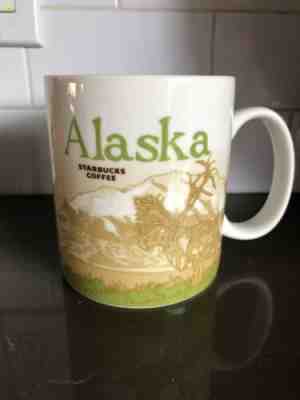 Starbucks Alaska Mug Collector Series Moose Bear Green 2009 Coffee Cup 16 oz - Sold on eBay May, 12th 2019 for $40.00