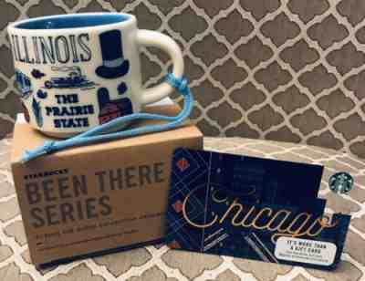 Illinois Been There Starbucks Coffee Mug Ornament NIB 2oz W/Gift Card - Sold on eBay May, 12th 2019 for $20.25