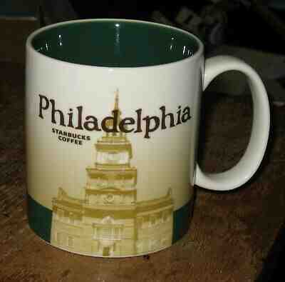 Starbucks 2009 Collector Series PHILADELPHIA Coffee/Tea Mug Cup - Sold on eBay May, 12th 2019 for $14.95