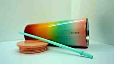 STARBUCKs Pride Rainbow Cup Stainless Steel Tumbler New Summer 2019 Venti B - Sold on eBay May, 12th 2019 for $36.99