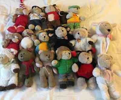 Starbucks Lot of 16 Plush Bearista Bear Collection 1999 to 2011  - Sold on eBay May, 11th 2019 for $32.99