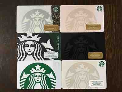 Canada Series STARBUCKS 6 cards "SIREN'S- VARIOUS YEARS" New No Value - Sold on eBay May, 11th 2019 for $5.50