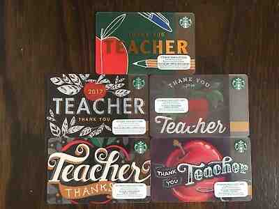 Canada Series STARBUCKS "TEACHER 2014, 2015, 2016, 2017, 2018 set" New/No Value - Sold on eBay May, 11th 2019 for $4.25