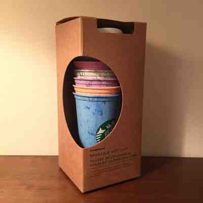 Starbucks Reusable Marble Hot Cups with Lids - 6 (16 oz.) Summer 2019 - Sold on eBay May, 11th 2019 for $25.00