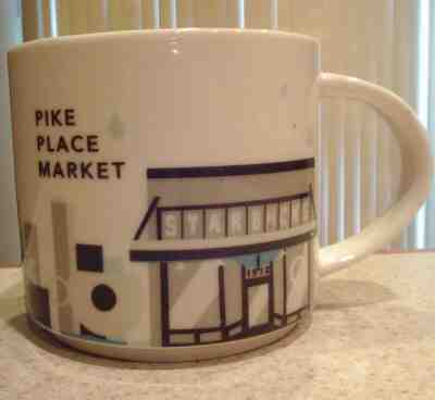 Starbucks 14oz 2017 Pike Place Market You Are Here Coffee Mug in Mint Condition - Sold on eBay May, 11th 2019 for $12.99