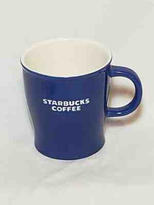 Starbucks Coffee New Bone China Blue White Embossed White Lettering Mug Cup 2009 - Sold on eBay Apr, 20th 2019 for $11.25