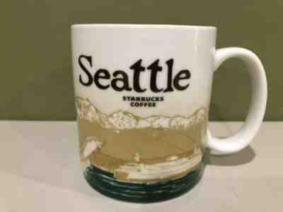 Starbucks Coffee 2009 Collector Series SEATTLE Coffee Mug 16 Fl. oz. Preowned - Sold on eBay Apr, 19th 2019 for $14.95