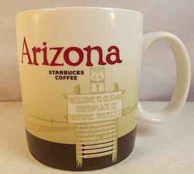 Starbucks Coffee Arizona 2009 Collectors Series Historic Route 66 Mug Cup 16 oz - Sold on eBay Apr, 11th 2019 for $4.99