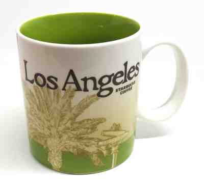 Starbucks 2009 Los Angeles Collector Series 16 oz Coffee Mug Green Palm Tree EUC - Sold on eBay Apr, 11th 2019 for $25.00