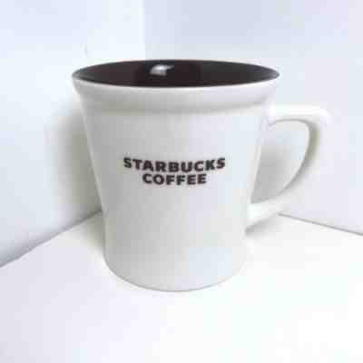 2009 Starbucks Coffee Tea Mug 16 oz Cream White & Brown Inside New Bone China - Sold on eBay Apr, 9th 2019 for $19.97