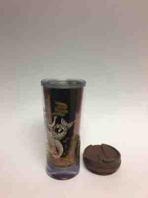 STARBUCKS 2009 Bronze Double Tail Mermaid coffee Travel Tumbler Mug 16 oz - Sold on eBay Mar, 9th 2019 for $8.00