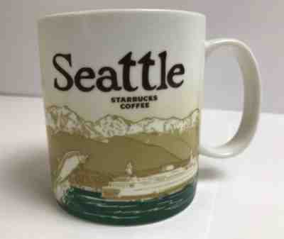 Starbucks SEATTLE Coffee Mug Collector Series Global Icon 2009 16oz Collectible - Sold on eBay Feb, 25th 2019 for $15.99