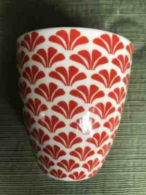One Starbucks nesting bowl tea coffee cup 2009 new bone china red and white - Sold on eBay Feb, 25th 2019 for $14.00