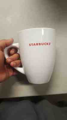 2009 starbucks Coffee Cup White Red Writing 15.5 Fl Oz  - Sold on eBay Feb, 24th 2019 for $10.00