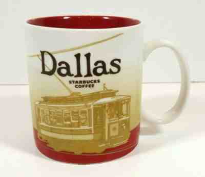 Starbucks Dallas Collectors Series City Coffee Mug Cup 16 oz 2009 Red Inside EUC - Sold on eBay Feb, 16th 2019 for $19.99