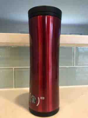 Starbucks Travel Stainless Steel Tumbler Mug Red 2009 16oz - Sold on eBay Feb, 15th 2019 for $21.36