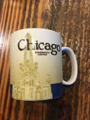Starbucks Coffee Chicago Collector Series Mug Cup 2009 16 fluid oz - Sold on eBay Feb, 15th 2019 for $5.00