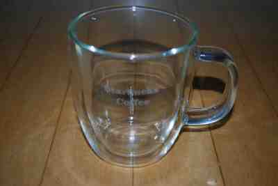 Starbucks/ Bodum - 2009 Clear Glass Double Wall 16 oz. Abbey Mug Coffee Tea  - Sold on eBay Feb, 15th 2019 for $33.95