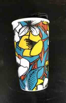 NWT Starbucks 2019 Spring Blue Flower Ceramic Travel Cup Tumbler - Sold on eBay May, 11th 2019 for $5.00