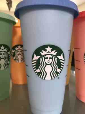 Starbucks Color Changing Cup ONE CUP, ONE STRAW, ONE LID Sky to Cobalt Blue - Sold on eBay May, 11th 2019 for $25.00