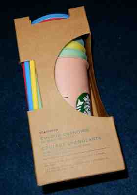 New Set of 5 Starbucks Color Change Reusable Cups 2019 Limited Edition! Changing - Sold on eBay May, 9th 2019 for $39.95