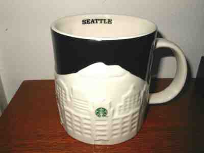 Starbucks Mug Cup 2012 16 oz Collector Series Seattle Skyline City Relief  - Sold on eBay May, 8th 2019 for $14.00