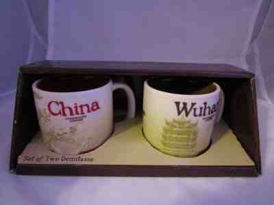 2 Starbucks Demitasse Cups China & Wuhan 3 ounce You Are Here Destination NEW - Sold on eBay May, 5th 2019 for $25.65