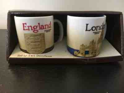 Starbucks London & England Version 1 Set of 3 oz. Collector Series Demi Mugs - Sold on eBay May, 7th 2019 for $28.61