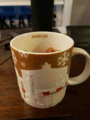 Starbucks Berlin - Christmas Holiday - Gold / Golden City Icon Relief Mug  - Sold on eBay May, 8th 2019 for $25.00