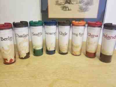 Starbucks Set Of Eight Global Icon Tumbler's, Chile, Berlin, Seattle, Sacramento - Sold on eBay May, 8th 2019 for $49.99