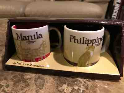 Starbucks Manila Philippines 3-oz demitasse set of 2 NEW NIB - Sold on eBay May, 4th 2019 for $32.00