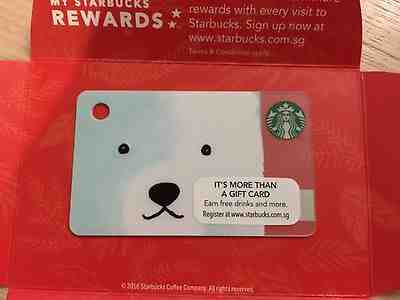 Starbucks Singapore 2016 Christmas Polar Bear MINI Card - Sold on eBay May, 10th 2019 for $11.80