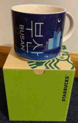 Starbucks Busan South Korea exclusive mug limited 14oz fireworks rare - Sold on eBay Apr, 26th 2019 for $8.00