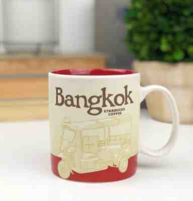 STARBUCKS 2009 Collector Series BANGKOK 16 fl oz Coffee Tea Mug Collectible - Sold on eBay May, 11th 2019 for $34.89