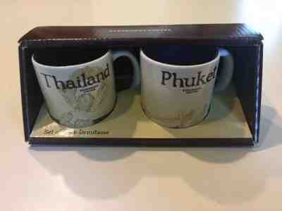 SET/2 AUTHENTIC STARBUCKS THAILAND PHUKET DEMITASSE MUG SET 3 oz. each NIB - Sold on eBay May, 6th 2019 for $8.99