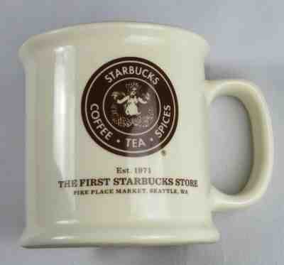 Starbucks Coffee Mug Cup First Store Seattle Pike Place Market Made in USA  - Sold on eBay May, 11th 2019 for $19.69