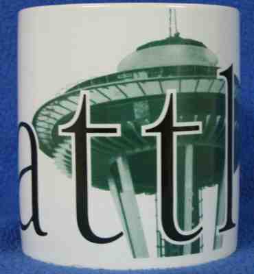 SEATTLE Starbucks Mug - City Mug Series - 1994 - NWT (space needle version) - Sold on eBay May, 10th 2019 for $19.95