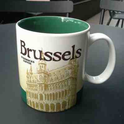 Original Starbucks City Mug 16 oz Brussels Series 2015-2016 Belgium Discontinued - Sold on eBay May, 10th 2019 for $35.00