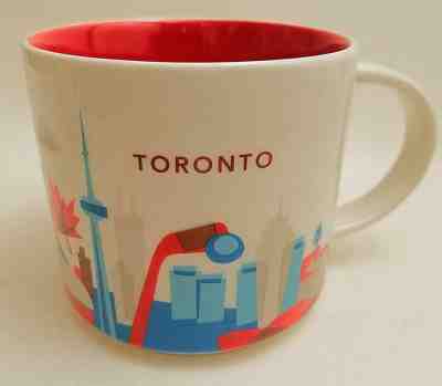 Starbucks TORONTO you are HERE 14oz Coffee Mug Cup YAH Collection Limited Canada - Sold on eBay May, 11th 2019 for $9.89