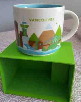 NEW Starbucks You Are Here YAH Collection- VANCOUVER 14oz Mug 2015 - Sold on eBay May, 10th 2019 for $13.79