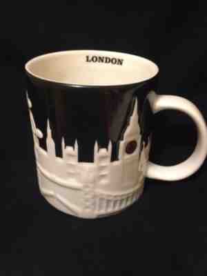 Starbucks London Relief Mug Black Big Ben Tower Bridge Thames St Pauls Cathedral - Sold on eBay May, 5th 2019 for $54.99