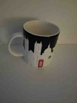 Starbucks Collector Series 2011 London Big Ben Black & White Relief Coffee Mug  - Sold on eBay May, 5th 2019 for $31.49