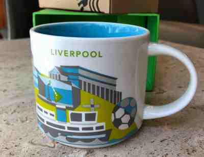 Starbucks Liverpool England UK You are Here YAH Collector Coffee Mug ~ in Box - Sold on eBay Apr, 28th 2019 for $22.50