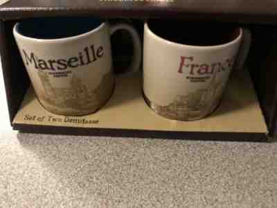 Starbucks Demitasse Set MARSEILLE + FRANCE demi 3oz. New In Box. - Sold on eBay Apr, 29th 2019 for $16.00