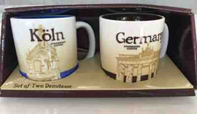 2 Starbucks Demitasse Global Icon Mugs Koln Germany New! RARE!! - Sold on eBay May, 8th 2019 for $47.00