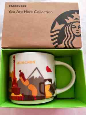 Starbucks Coffee 14oz Munich München Germany mug YAH YOU ARE HERE Cup Munchen - Sold on eBay Apr, 28th 2019 for $34.95
